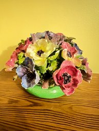 Crown Staffordshire, Larger Porcelain Floral Arrangement