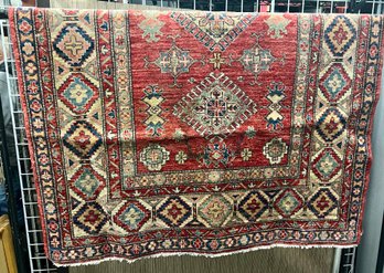 Pattern Design Rug Carpet Reddish, Beige, Blue 57x80