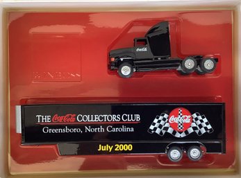 156. Coca Coal Collector's Club Greensboro, NC July 2000 Tractor Trailer Toy