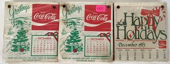 157. Coca Cola 1974, 1975, 1985 Calendars