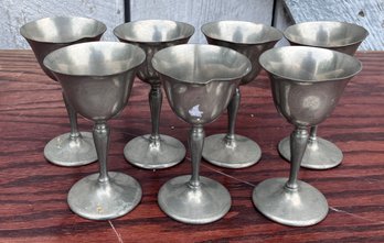 157. Pewter Dessert Cups (7)