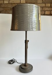 Vintage Grey Metal Lamp