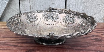 158. Antique Silver Plate Fruit Basket