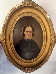 Antique Portrait Of A Woman With Grit (mid To Late 1800s)