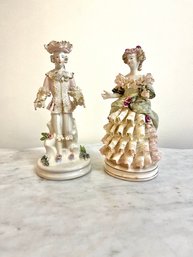 Pair Of Collector Victorian Figurines