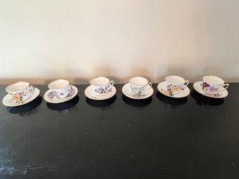 6 Floral Ardatt Teacups, Perfect Tea Party, Or 1 For Different Days