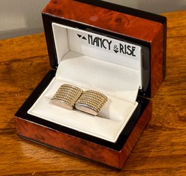 Nancy & Rise Sterling SIlver 18K Cufflinks