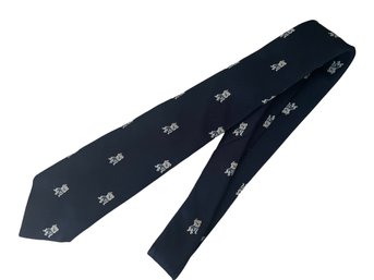 Vintage YALE Bulldog Silk Tie