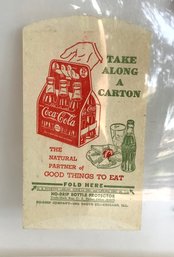 165. Coca Cola Vintage Paper Sleeve