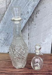 165. Vintage Wine Decanter & Cruet