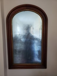 Fabulous Antique Arched Mirror (mirror Cloudy From Age)