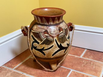 A Beautiful Hand Painted Pot