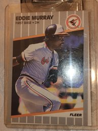 Fleer 1989 Eddie Murray And 1992 Cal Ripken In Holder