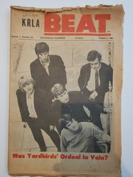 Oct 2 1965 Krla Beat Mag/paper Yardbirds