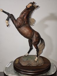 Numbered Casasola Horse Rearing Sculpture