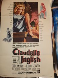 1961 Claudette Inglish Movie Poster