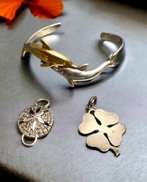 Trio Of Sterling Silver Jewelry