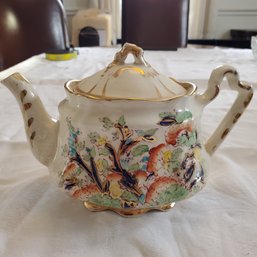 Antique Hand Painted Teapot By Arthur Wood Of England