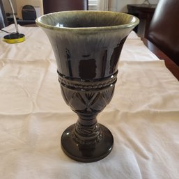 Vintage Tall Hull USA Pottery Green Vase # F 30