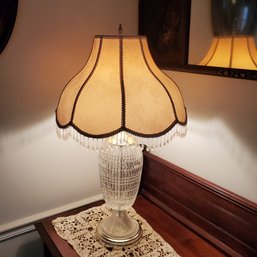 Brilliant Crystal Lamp With 1920s Period Style Shade