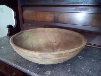 Magnificent Large Wood Bowl Has Many Possible Uses