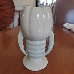 Rare & Vintage Dual Handled Gondor USA Flower Vase H-52 Crocus Fronds Leaves