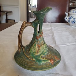 Pretty Vintage Roseville Pottery USA Bushberry Ewer # 1-6'