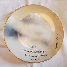 Japanese Wall Plate Hand Painted By Noritake