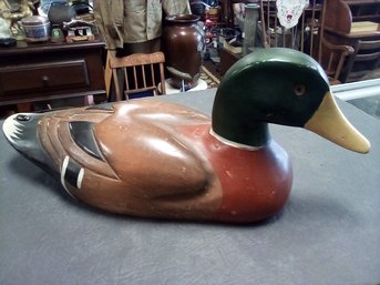 Hand Painted Wood Duck Decoy             SR