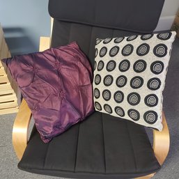 Two Lovely Throw Pillows From The Office Reception Area