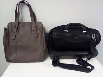 Tumi Brand Business Commuter Shoulder Bag And Vinyl Commuter Tote