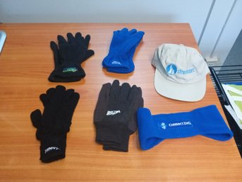 Promotional Give Away Items,work Gloves And Fleece Gloves,ear Muffs And Baseball Style Cap. All Brand New