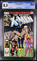 1983 Marvel Comics #167 Uncanny X-Men CGC 8.5  New Mutants, Starjammers, Lilandra & Gladiator App