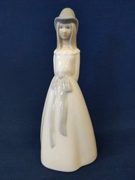 Porceval Made In Spain Young Girl Figurine