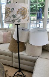 Iron Floor Lamp With 5 Shades Including Pottery Barn