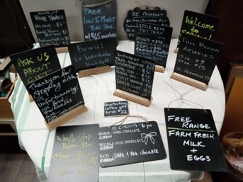 Nice Assortment Of Store / Restaurant Advertising Chalk Boards