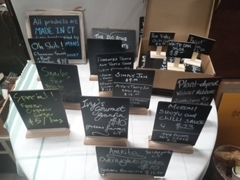 Assortment Of Restaurant/ Store Advertising Chalk Boards With Stands