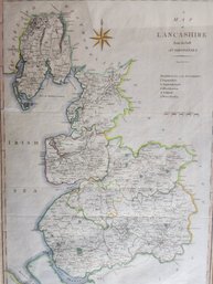 Map Of Lancashire From The Best Authorities  1789 Cary