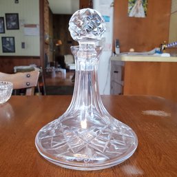 1996 Waterford Crystal Ships Decanter In The Lismore Pattern