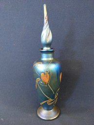 Vandermark Signed And Dated 1982 Art Glass Perfume Bottle With Stopper