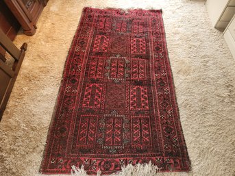 Nice Vintage Wool Area Rug With Great Color