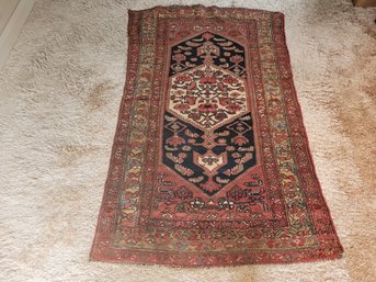 Beautiful Antique Wool Area Rug With Great Colors And Patterns