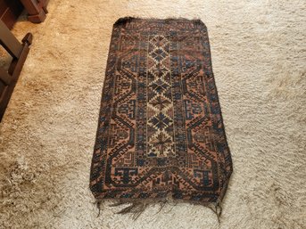 Antique Wool Area Rug Native American Inspired