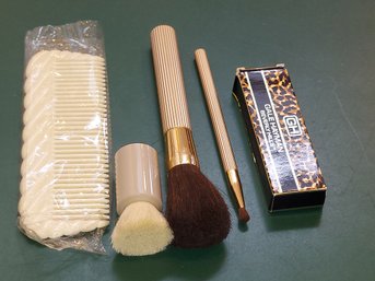 Gayle Hayman Beverly Hills Big Brush, Estee Lauder Comb And Makeup Brushes