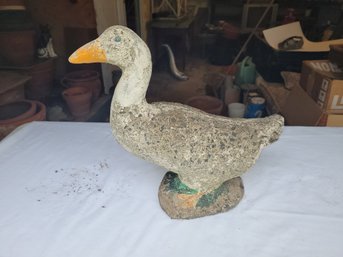 Nice Vintage Cement Duck Statue