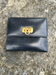 Salvatore Ferragamo Black Leather Wallet