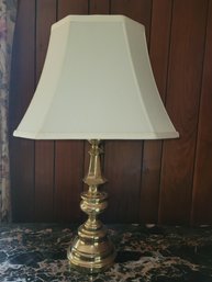 Beautiful Vintage Brass Lamp And Shade