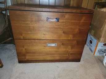 Nice Two Draw Locking File Cabinet