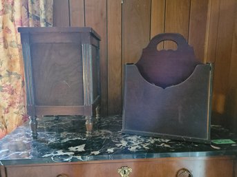 Great Antique Umbrella Stand & Magazine Rack