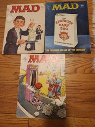 Three MAD Magazines Two From 1974 And One  1976